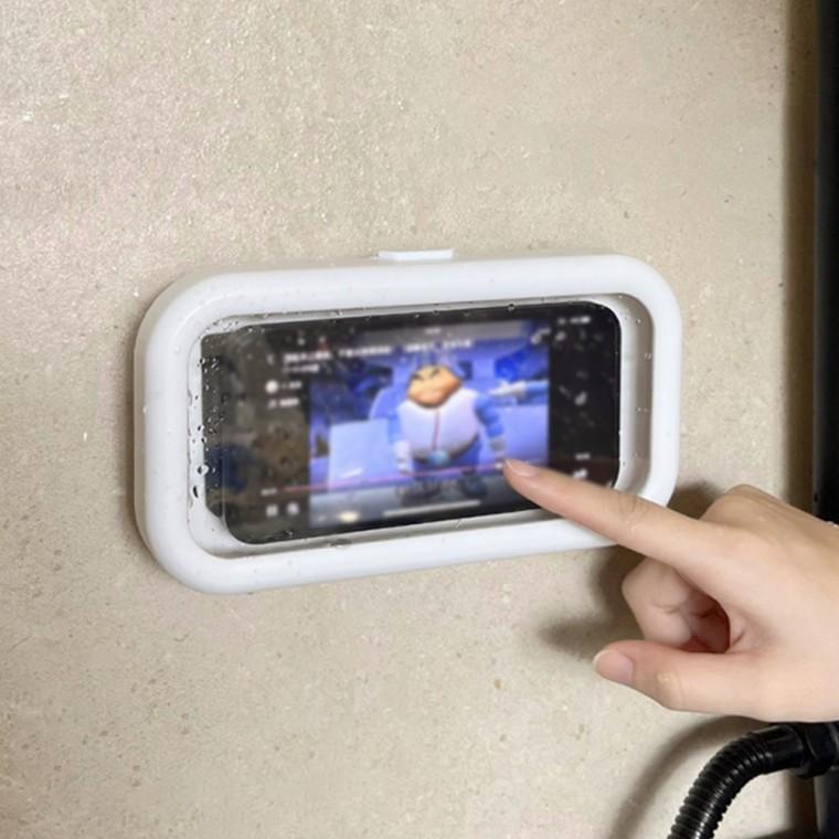 워터리아 터치형 욕실 스마트폰 거치대(화이트)
