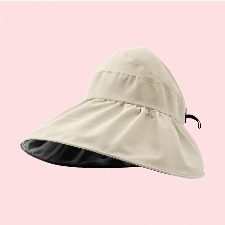 와이드 챙 썬캡 (베이지)