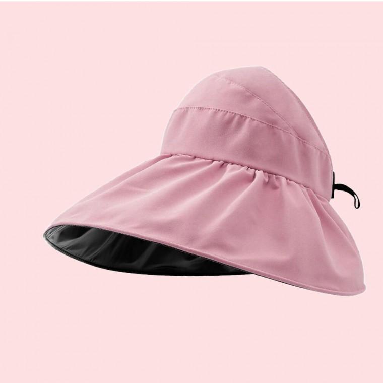 와이드 챙 썬캡 (핑크)