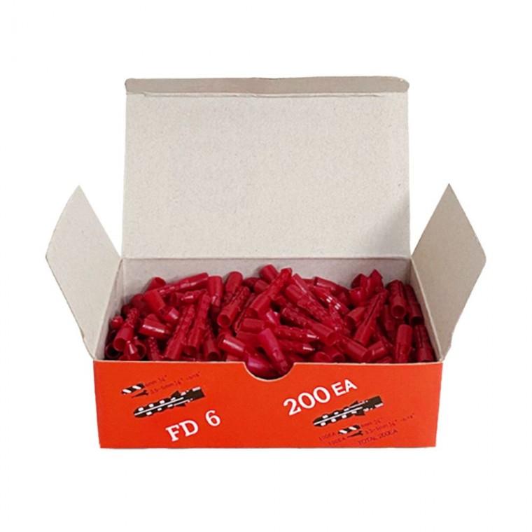 칼블럭 적색 작업용 나사못 앙카 칼브럭
