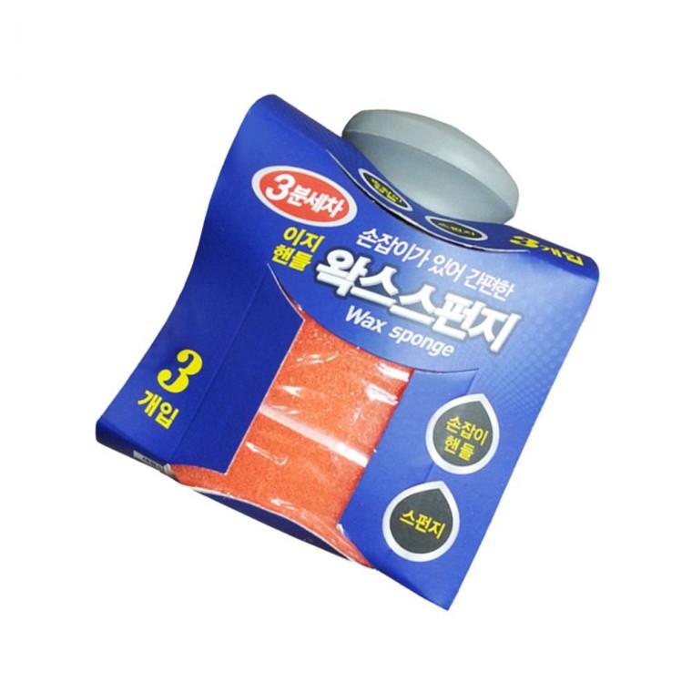 왁스 스펀지 스크래치 스폰지 핸들스펀지 리필