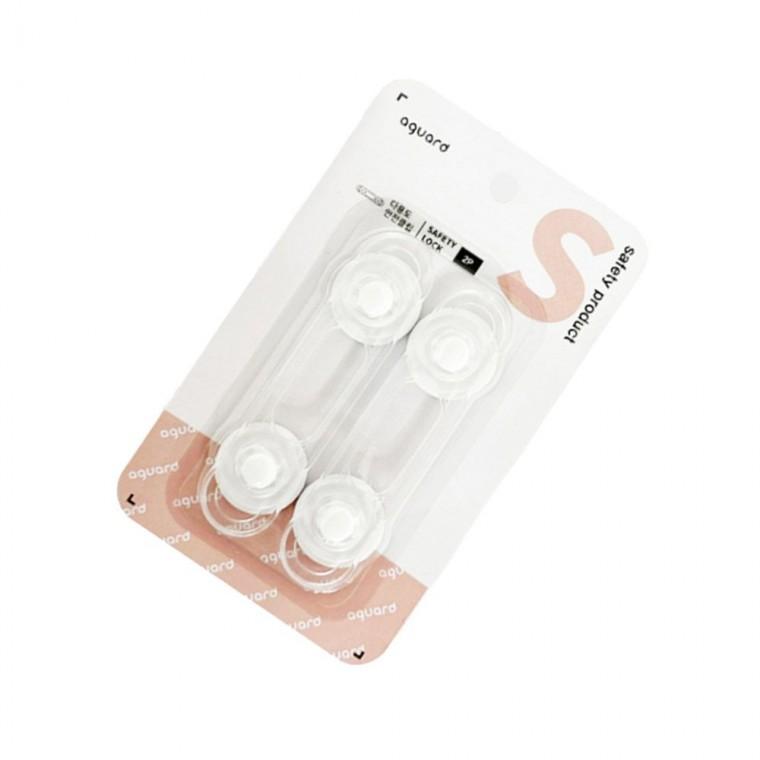 서랍 안전 클립 잠금장치 투명클립 문고리 보호클립