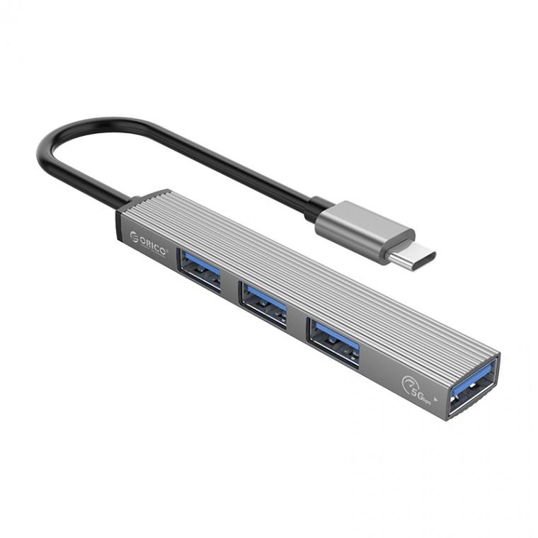 오리코 C타입 USB 허브 4포트 알루미늄 USB3.0 USB2.0 AH-13
