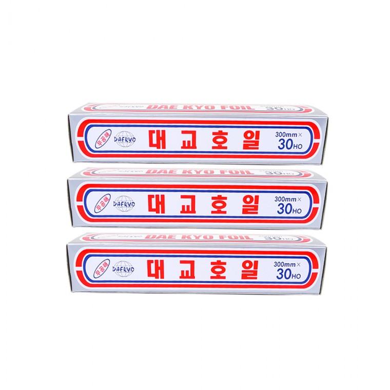 대교호일(300mmx30HO)-3개 쿠킹호일 은박지 알루미늄