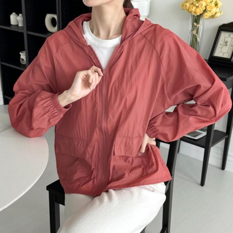 여성 봄 경량 아노락 바람막이 자켓 집업 점퍼 잠바