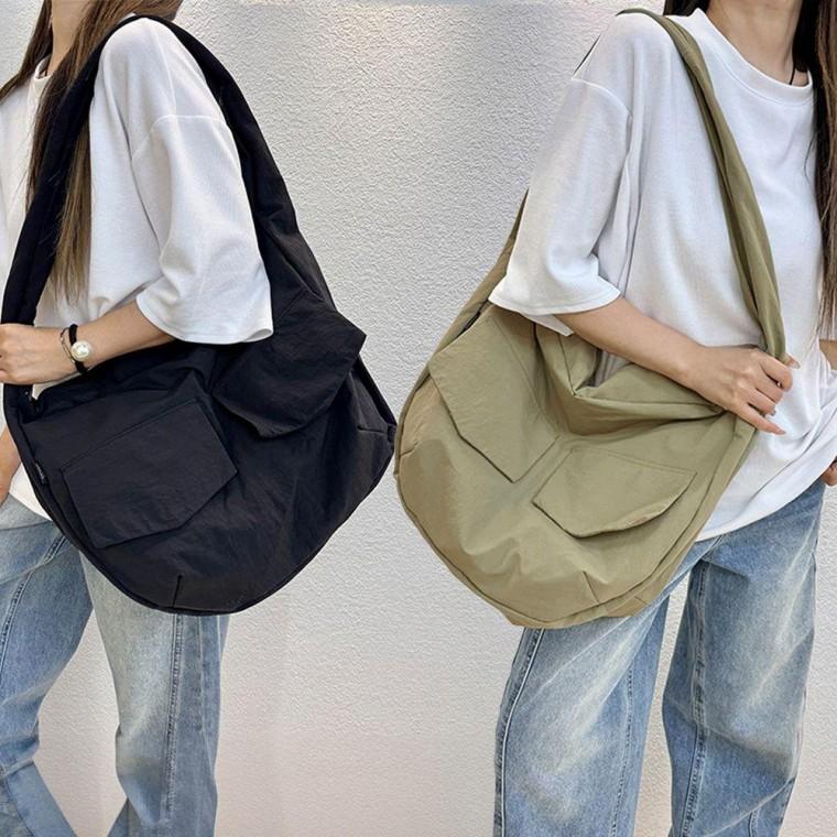 나일론 여행용 빅 숄더 대학생 데일리 가방