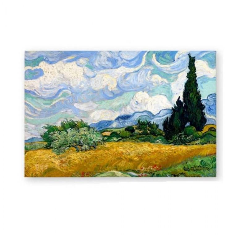 반고흐 그림 액자 삼나무가 있는 밀밭 그림소품