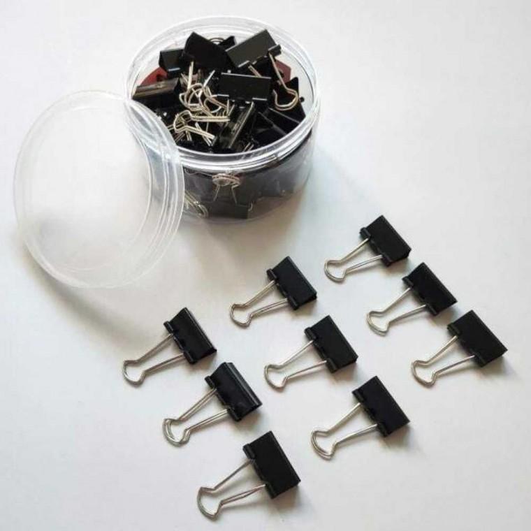 25mm 블랙 집게 1통 48P 서류집게