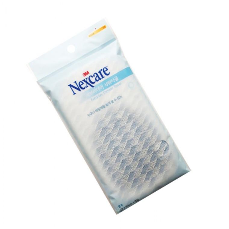 샤워 타올 블루 긴 거품 목욕탕 바디타올