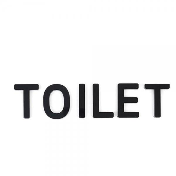 부착식 TOILET 블랙 입체사인