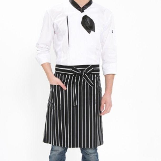 허리형 줄무늬 앞치마 블랙 A309 요리 주방 미술 공방