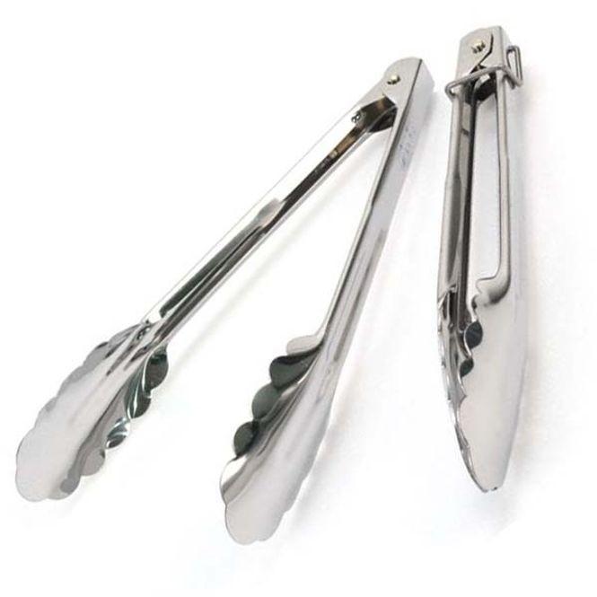 주방 집게 바베큐 고기 집게 스텐 집게 꽃잎 락 40cm