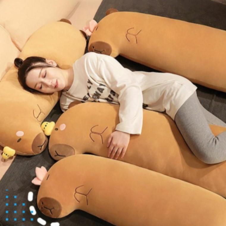 병아리 카피바라 바디필로우 98cm 롱쿠션 쿠션 베개