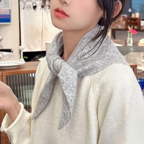울니트 삼각스카프 여성스카프 목도리 머플러 워머