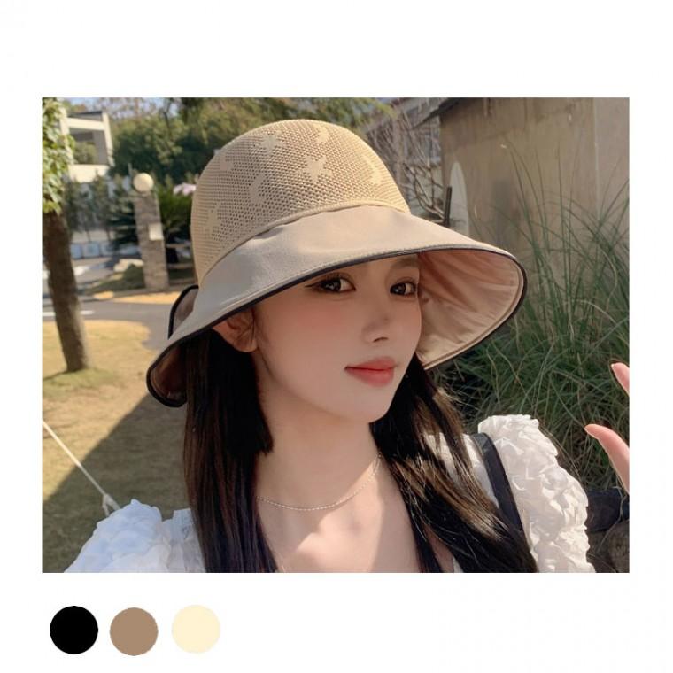 데일리 메쉬 별달 배색 버킷햇