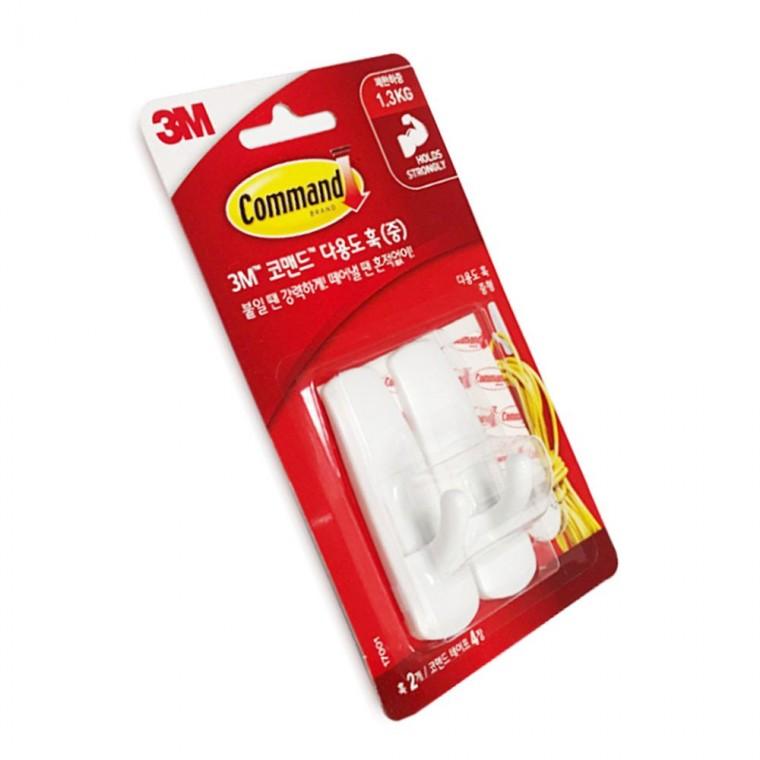 다용도 훅 중 2개 고리 현관 벽면훅 후크