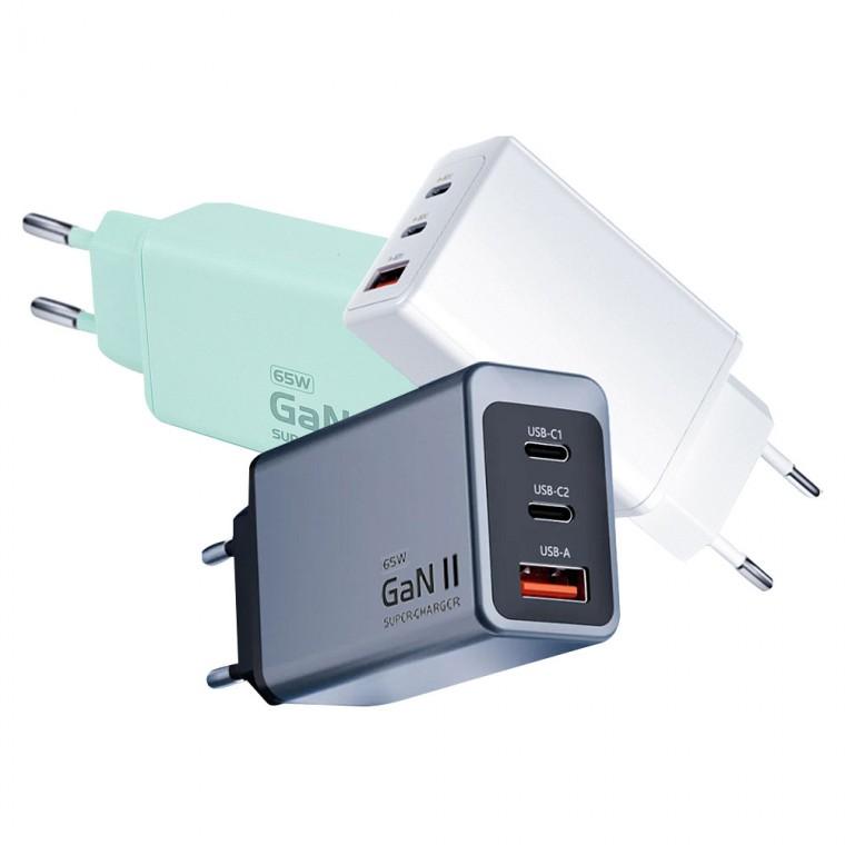 디큐브 65W GaN2 멀티 고속 충전기 3포트