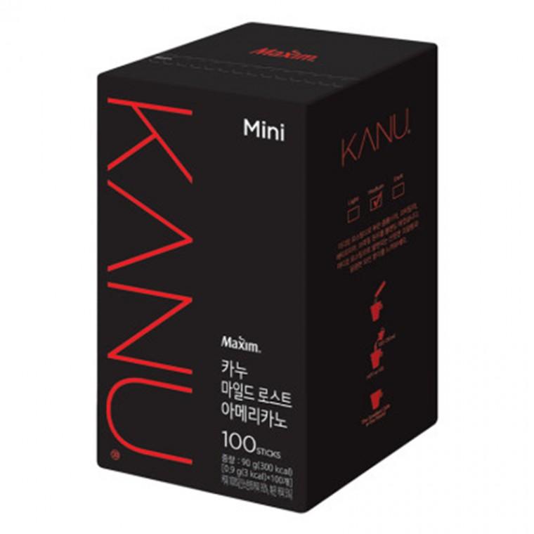 맥심 카누 마일드 로스트 아메리카노 100p 카페인 충전 피로회복 사무실 홈카페 블랙커피 따뜻한 향긋한