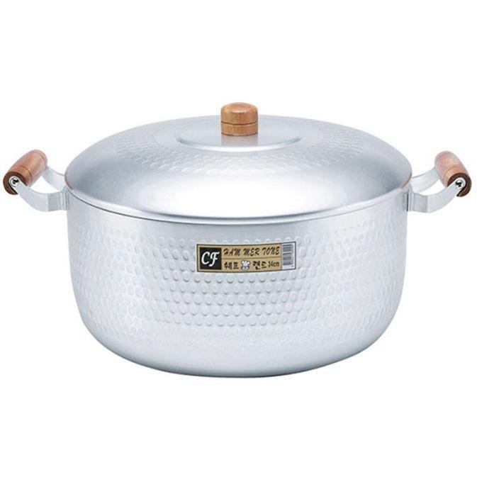 국산 양수 냄비 곰보 함마톤 찌게 라면 냄비 16cm
