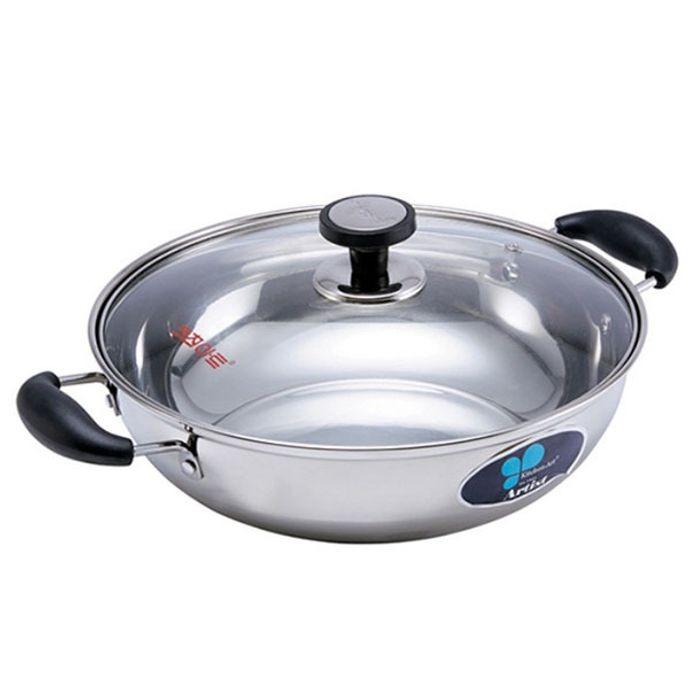 키친아트 전골 냄비 식당 가정 스텐 찌게 냄비 26cm