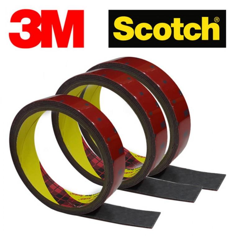 3M 자동차 내외장용 강력테이프 18mm 1M 3개하이패스 블랙박스 내장용 쓰리엠 외장용