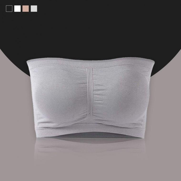 반두 브라 노와이어 심리스 무봉제 요가 투브탑