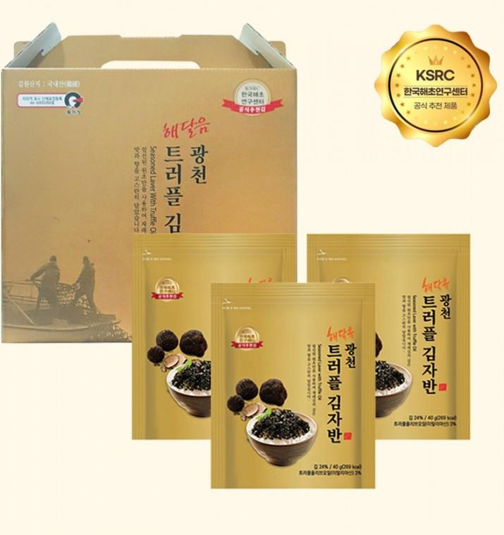 2026 광천김선물세트 광천 설선물 트러플 김자반 3봉 손잡이선물세트 선물용김추천