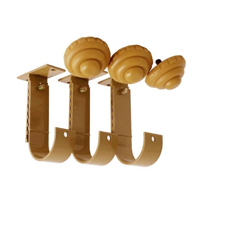 2단 커튼 브라켓 3p 커텐 부자재 커튼봉 봉걸이