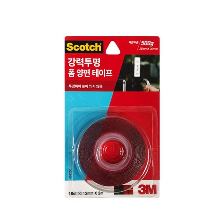 폼 양면 테이프 투명 강력 접착제 두꺼운