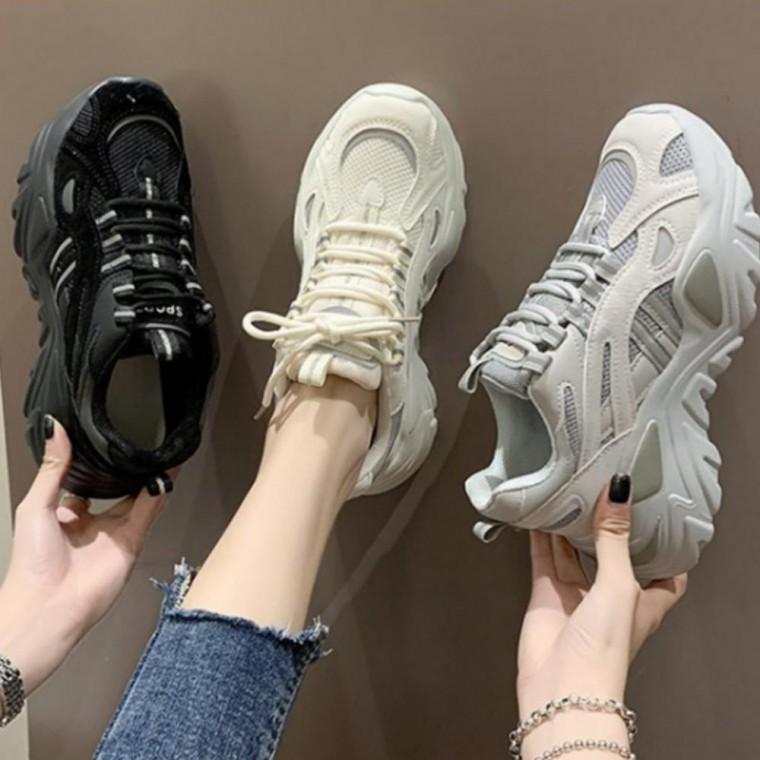 7cm 메쉬 키높이 운동화 여성 데일리 통굽 런닝화