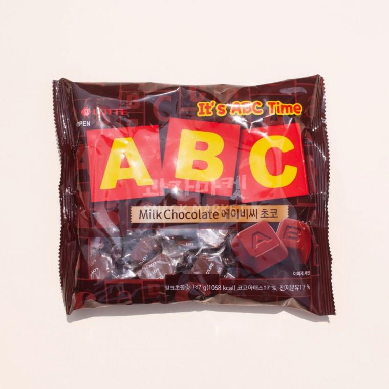 롯데제과 ABC초콜렛 187g