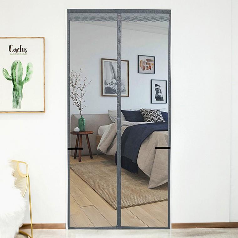 모기장 100x200cm 그레이 출입문 방충 분리형 문틀