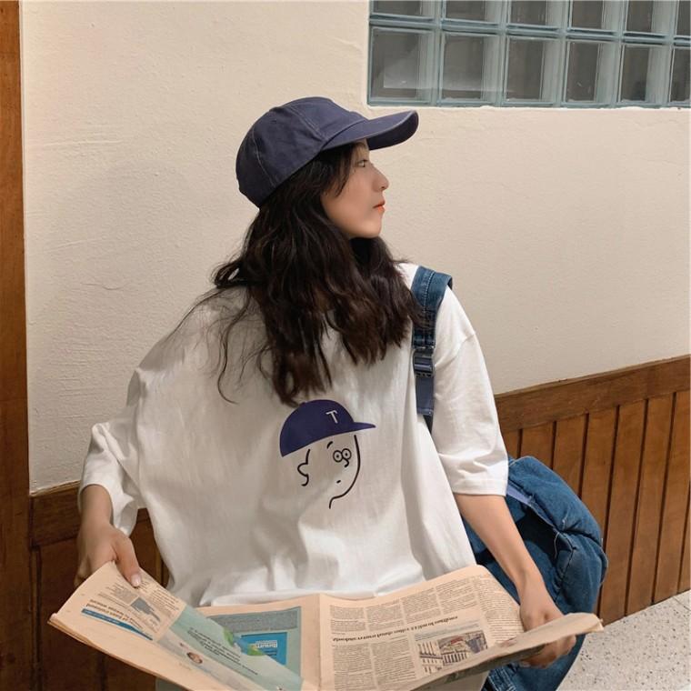 오버핏 박스핏 엉덩이 덮는기장 여성 캐주얼 반팔티