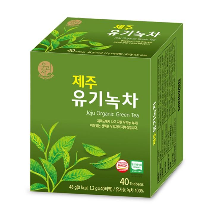 (무배) 송원 제주 유기녹차 40티백