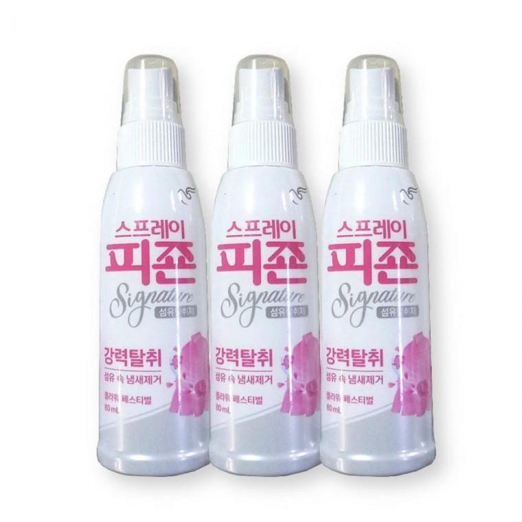 피죤 섬유탈취제 스프레이 플라워페스티벌80ml 3개
