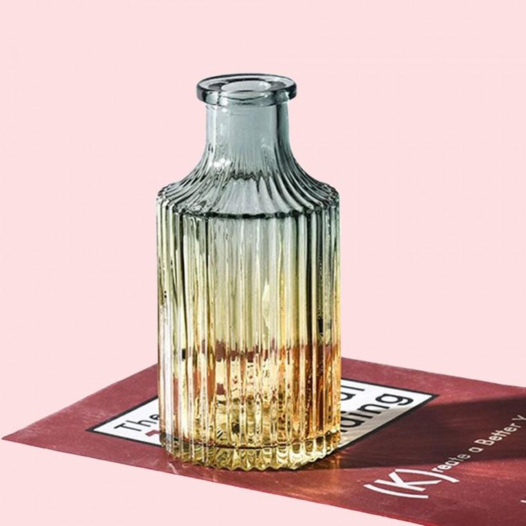 투톤 그라데이션 디퓨저 용기 (세로 주름)