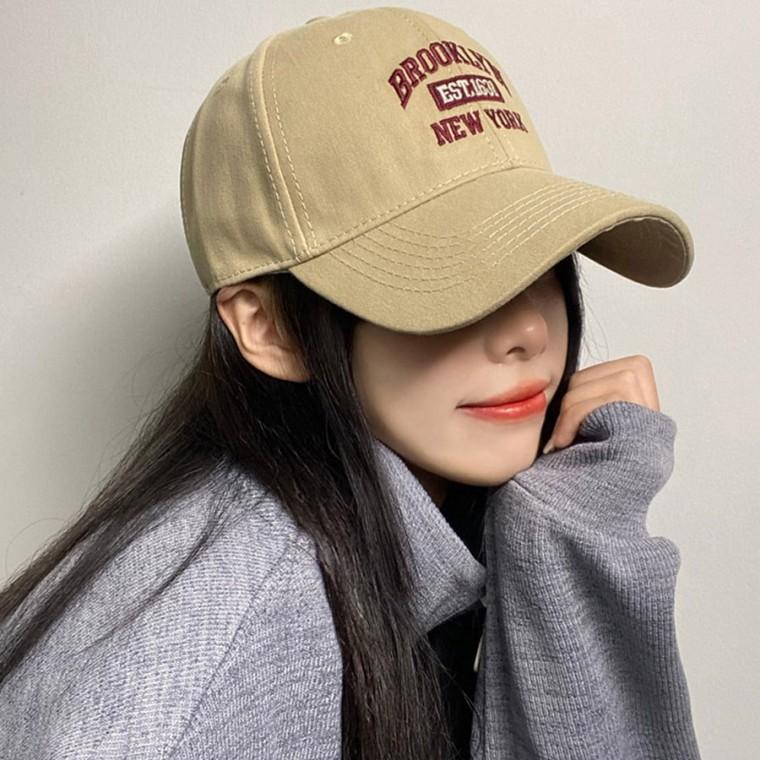 남녀공용 브루클린 빈티지 자수 볼캡 빅사이즈 6컬러
