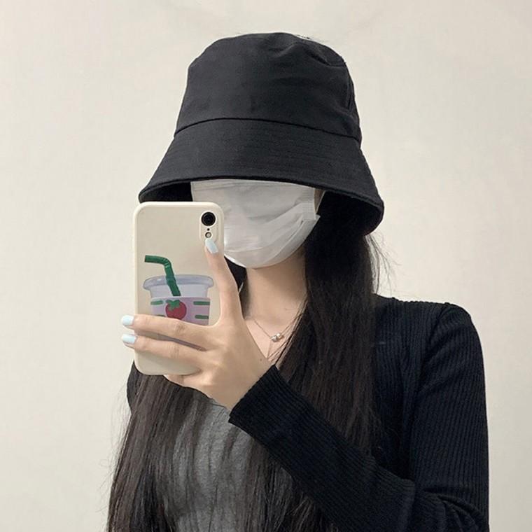 베이직 원컬러 버킷햇 사계절 데일리 무지 벙거지모자