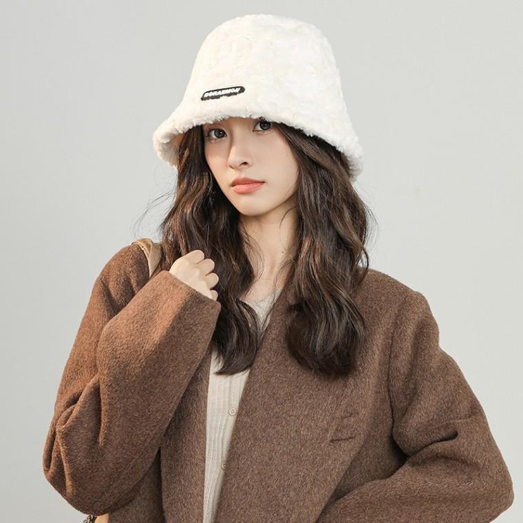 모자 앙고라 버킷햇 겨울 벙거지 퍼 페도라 끈조절