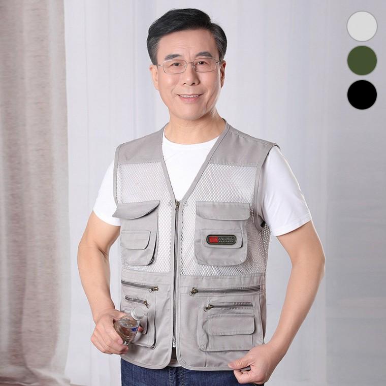 여름조끼 작업조끼 등산 망사조끼 아웃도어 경량조끼