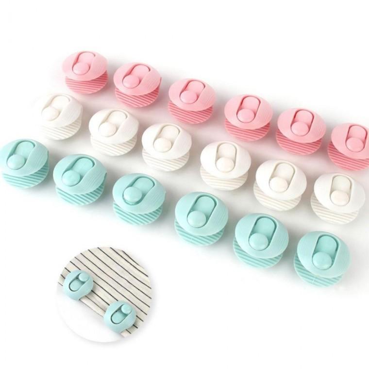 담요 침구 원형 고정클립 6P 시트 잠금식 이불 밴딩홀더 매트집게 클립