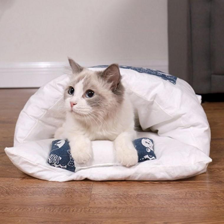 강아지담요 방석 고양이이불 쿠션 이불베게세트 고양이 이불 침대 강아지