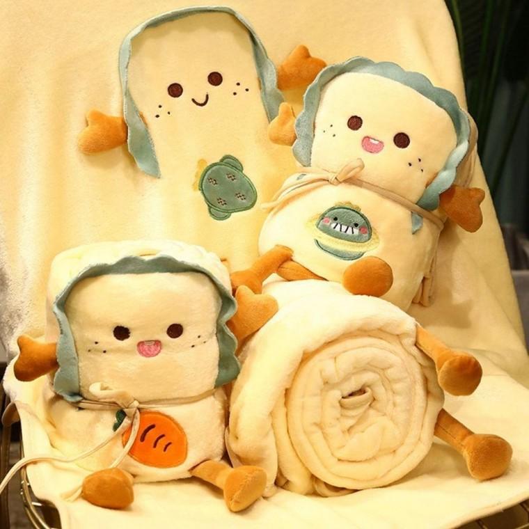 몽글몽글 극세사 무릎담요 직장인 식빵 추천 무릎담요 학생 겨울담요 블랭킷