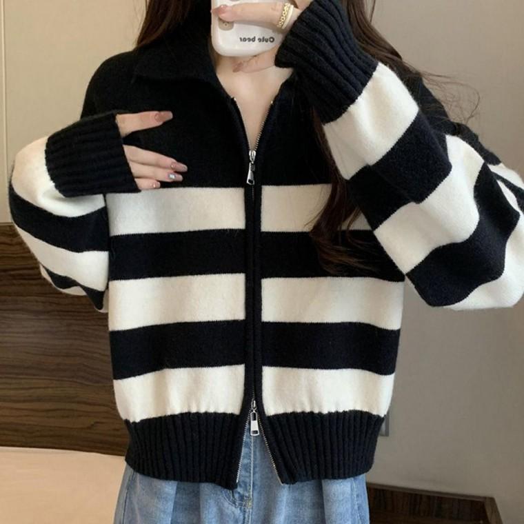 간절기 가을 자켓 지퍼 기본 데일리 봄 캐주얼 가디건 패션가디건