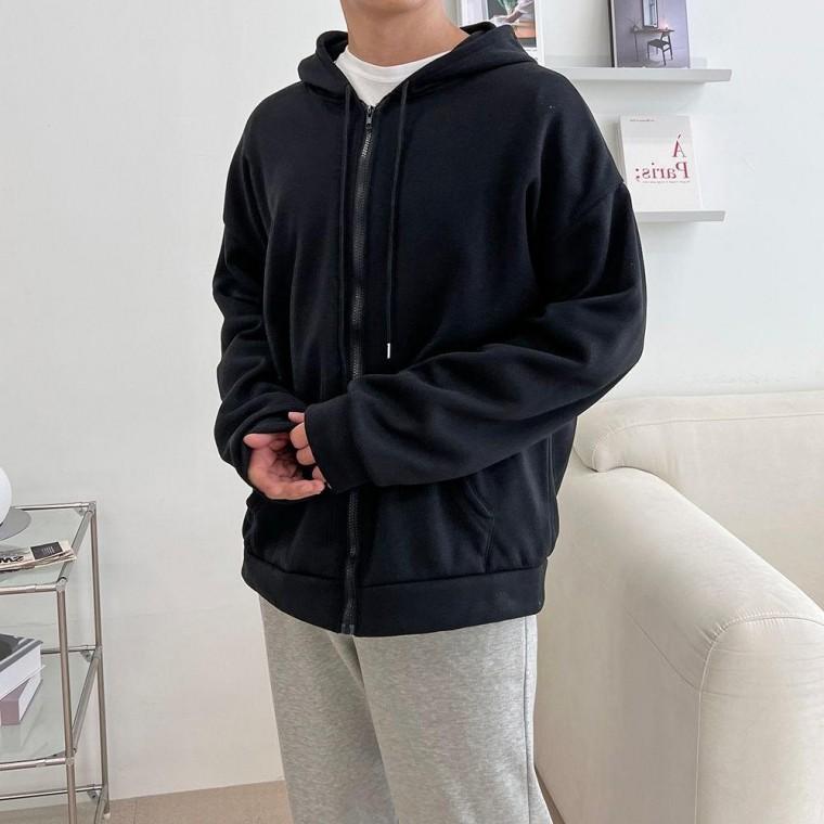 남성 남자 기모 오버핏 점퍼 후드집업 집업 점퍼 남성 남자