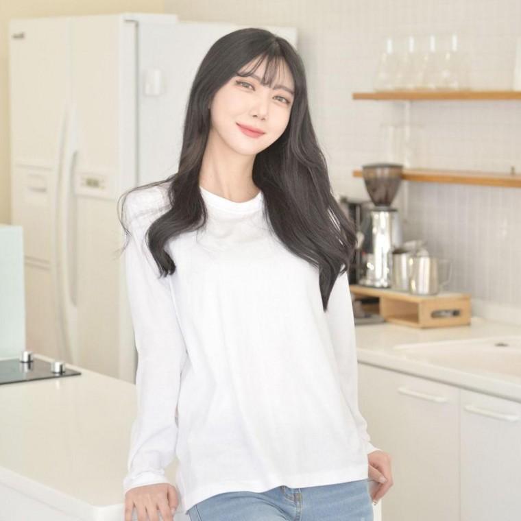 긴팔티 교복몰 여자 민무늬 4컬러 생활복 반티 단체 여성 무지 맨투맨
