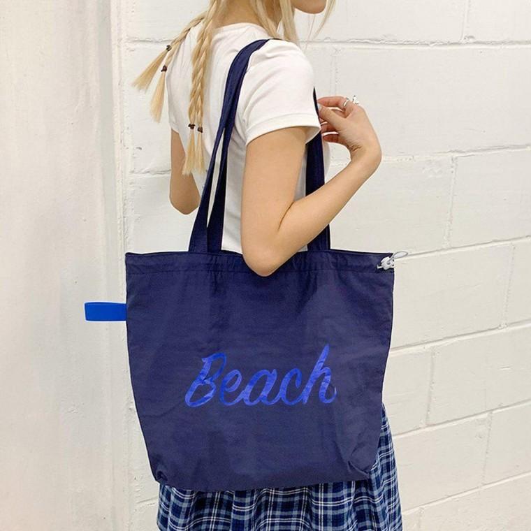 나일론 쇼퍼 가벼운 숄더 백 데일리 가방 네이비 쇼퍼백 여성 천가방 휘뚜루마뚜루 숄더백