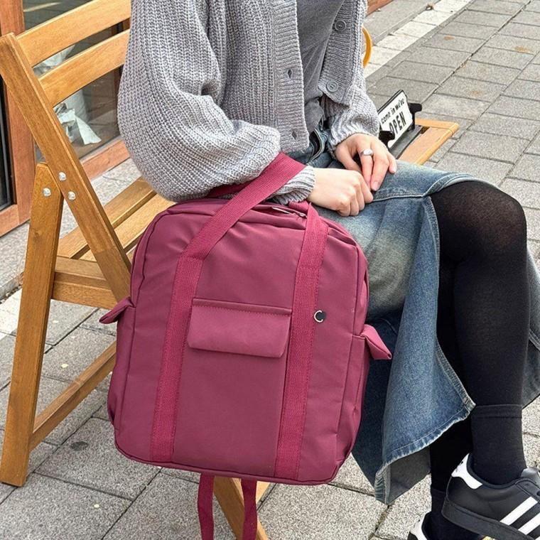 데일리 여성용 대학생 토트 백팩 직장인 가방 와인 여성백팩 대학생백팩 여자백팩