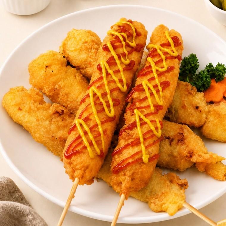 순살 치킨 후라이드 닭꼬치 1.3kgX10봉 (130gX100개)