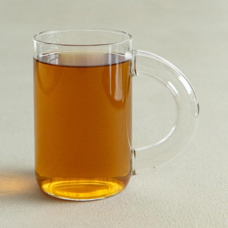 투명 손잡이 이중유리 머그 400ml 음료잔 커피잔 홈카페